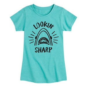 Girls' - Instant Message - Lookin Sharp -Youth Girls Short Sleeve T-Shirt Fitted Short Sleeve Graphic T-Shirt - 1 of 4