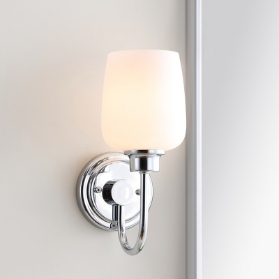 Elegant Chrome 7.5" Contemporary Bathroom Vanity Sconce
