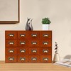 YIYIBYUS 16 Drawer Cabinet, Wooden Medicine Cabinet, Desktop Drawer Organizer - 2 of 4