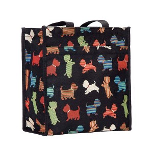 Signare USA Playful Puppy Black Shopper Bag - 1 of 4