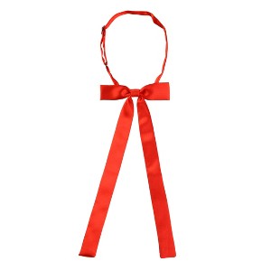 Allegra K Women's Pre-Tied Adjustable Solid Color Bow Tie - 1 of 4