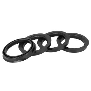 Unique Bargains Plastic 2.86inch OD Car Hub Centric Rings Wheel Bore Center Spacer Black 4 Pcs - 1 of 4