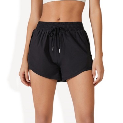 Anna-Kaci Active Women's Lightweight Running Shorts with Elastic Drawstring Waist and Breathable Fabric