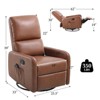 Recliner Chair for Living Room,Nursery Glider with High Back Massage Swivel - 3 of 4