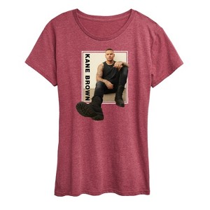 Women's - Kane Brown - Country Music Artist Portrait Short Sleeve Graphic T-Shirt - 1 of 4