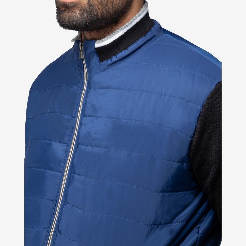 X RAY Men's Lightly Padded Hybrid Sweater Jacket, 5 of 7