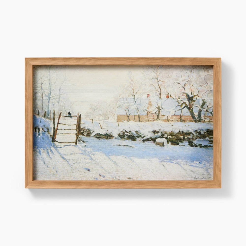 18"x12" Snow Landscape Framed Wall Art - Threshold™ designed with Studio McGee