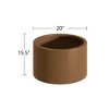 PexFix 15.5" x 20" Heavy Duty Corten Steel Round Raised Garden Bed Brown Planter Box for Outdoor Vegetables Flowers Herbs - 2 of 4