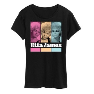 Women's - Etta James - Portrait Grid Short Sleeve Graphic T-Shirt - 1 of 4