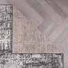 World Rug Gallery Distressed Abstract Stain Resistant Soft Area Rug - image 4 of 4