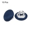 Unique Bargains Blouses Sweater Round Aluminum Cotton Fabric Cloth Covered Buttons 10 Pcs - 3 of 4