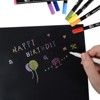 HANSILK  Black Canvases for Painting, Canvas Panels 12x16 inch, Pack of 6, 100% Cotton Acid-Free, Art Boards for Oil,Happy Mother's Day - 3 of 4