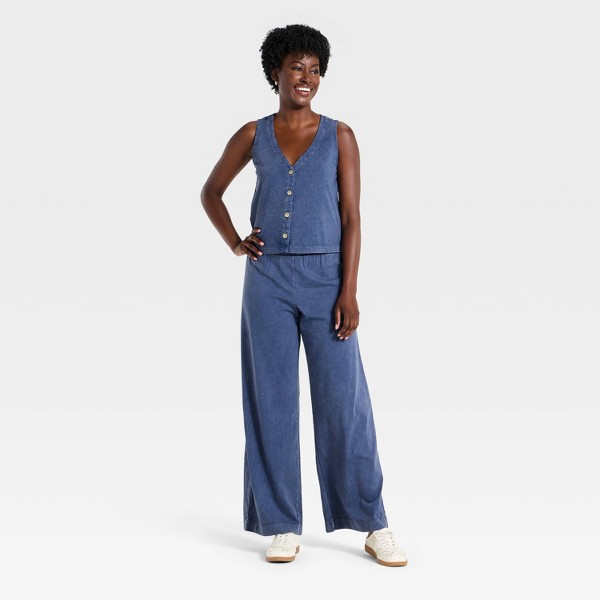 Top de tirantes de jersey con botones al frente para mujer - Universal Thread™ 3