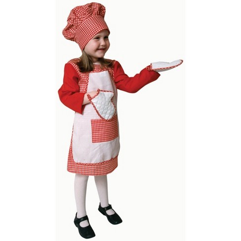 Dress Up America Chef Costume For Toddler Girls - Baker Costume - Toddler 4  : Target