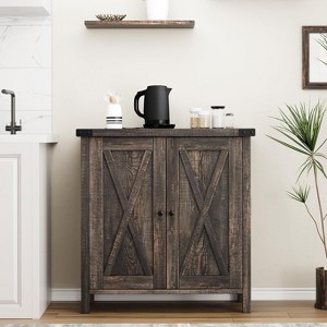 Buffet Cabinet, Farmhouse Storage Cabinet, Accent Cabinet Sideboard, Console Cabinet with Storage Entryway Cabinet for Living Room, Dining Room - 1 of 4