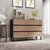 Sideboard 62.9", White Buffet Cabinet with 9 Drawers, Modern Storage for Living Room, Bedroom and Kitchen - 2 of 4