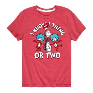 Boys' - Dr. Seuss - I Know A Thing or Two Short Sleeve Graphic T-Shirt - 1 of 4