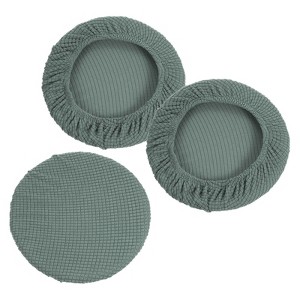 Unique Bargains Round Washable Elastic Bar Seat Cover for Dia 11"-16" Chair 3 Pcs - 1 of 4