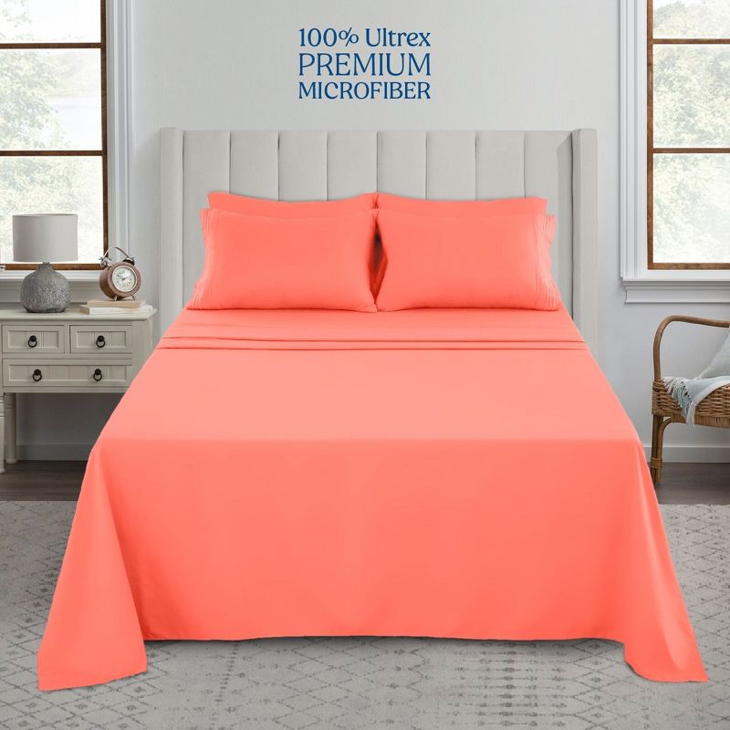 Microfiber Solid Bed Sheet Set - Lux Decor Collection, 1 of 7