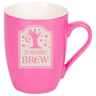 100 North Magic Potion 10 Ounce Pink Metallic Finish, Comfortably Fits Your Hands, New Bone China Coffee Tea Cup Mug, Zombie Brew