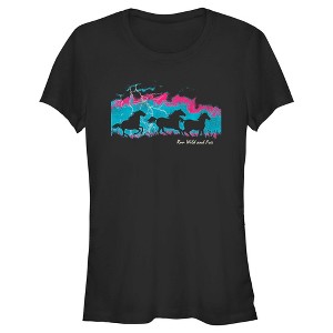 Juniors Womens Lost Gods Run Wild and Free T-Shirt - 1 of 4