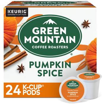 24ct Green Mountain Coffee Pumpkin Spice Keurig K-Cup Coffee Pods Flavored Coffee Light Roast