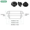 Unique Bargains Rubber Corrosion-Resistant Snap-in Locking Hole Plugs Black - 3 of 4