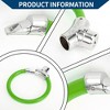 Unique Bargains Bicycle Lock Portable Ring Cable Anti-Theft Bike Lock Mini Ring Lock Green - 2 of 4