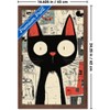 Trends International Andreas Magnusson - Surprised Cat Framed Wall Poster Prints - 3 of 4