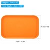 Unique Bargains PP Plastic Reusable Lightweight Durable Construction Serving Tray 12 Pcs - 2 of 4