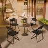 Karl Home | Black Plastic Folding Chair (Set of 4) - 4 of 4