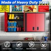TinyHomie Wall-Mounted Garage Storage Cabinet with Lockable Doors and Adjustable Shelves, Durable Metal Hanging Tool Cabinet for Utility Rooms - 3 of 4