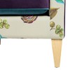 28" Patchwork Accent Chair in Velvet with Removable Cushions and Track Arms for Living Room - 3 of 4