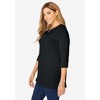 Jessica London Women's Plus Size Stretch Knit Zip Tunic - 4 of 4