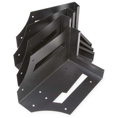 Plow & Hearth - Steel Raised Garden Bed Corner Brackets, Set of 4