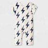 Grayson Mini Baby Bolt Rib Romper - Off-White - image 2 of 4