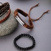 SOHI Women's Brown Braided Multi-Layer Bracelet - 2 of 2