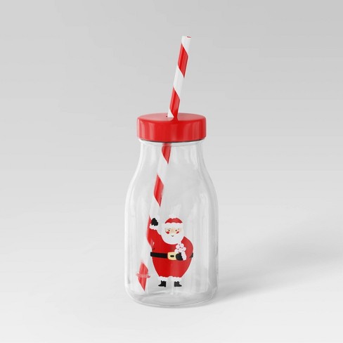 Cheery Christmas Cup With Straw - Party Supplies - 12 Pieces