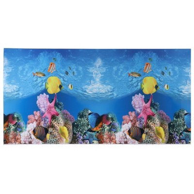 2 SIDED 3D Aquarium Background Sticker Poster 10 Gal Tank - 30x42cm (Style  G) £7.19 - PicClick UK