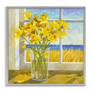 Stupell Industries Daffodils in Seaside Window, 24" x 24" - 1 of 4