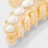 Jumbo Plastic Pearl Claw Hair Clip - A New Day™ Ivory: Hair Accessories for Styling - 2 of 2