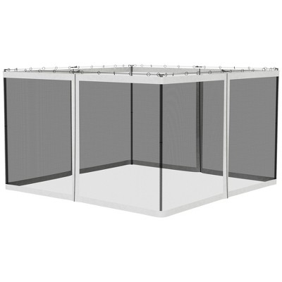 Gsluuk Outsunny Replacement Mesh Sidewall Netting for Patio Gazebos and Canopy Tents with Zippers