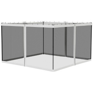 Gsluuk Outsunny Replacement Mesh Sidewall Netting for Patio Gazebos and Canopy Tents with Zippers - 1 of 1