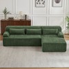 Chenille L-Shaped Sectional Sofa, Minimalist Comfy Sleeper Couch for Living Room, Apartment & Reception Spaces, No Assembly Required - 3 of 4