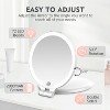 FUNTOUCH 7'' Travel Makeup Mirror with 10X Magnifying, 3 Color Lights, 2-Sided, Portable and Rechargeable Travel Essential - 2 of 4