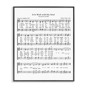 Stupell Industries Well With My Soul Sheet Music, 16" x 20" - 1 of 4