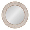 Kate and Laurel Cannondale Round Wood Round Mirror, 28" Diameter, Natural - 2 of 4