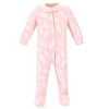 Hudson Baby Infant Girl Fleece Zipper Sleep and Play 2pk, Swan, 3-6 Months - 2 of 3