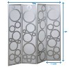 NicBex 4-Panel Room Divider for Home, Divider for Room Separation, Modern Folding Fabric Privacy Screen with Circle Pattern for Home & Office - 4 of 4