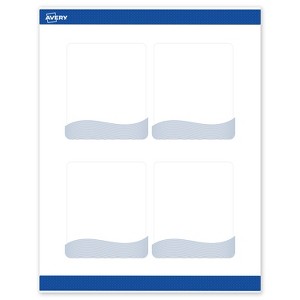 Avery Rectangle Labels, Colorful Design, 4" x 3-1/3", 40 Total - 1 of 4